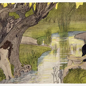 Nymphs Bathing, from L Estampe Moderne, published Paris 1897-99