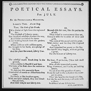 Ode to the Liberty Tree, by Thomas Paine, published in