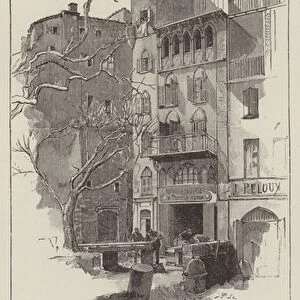An Old House in Grasse (engraving)