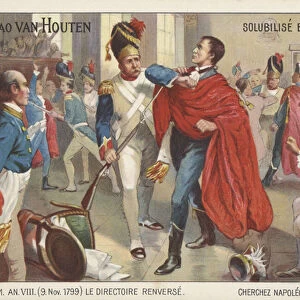 Overthrow of the Directory by Napoleon in the Coup of 18 Brumaire, 1799 (chromolitho)