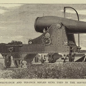 Palliser Twelve-Inch and Ten-Inch Rifled Guns used in the Service of the United States of America (engraving)