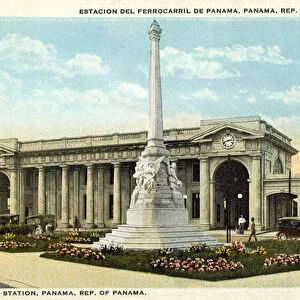 Panama Railroad Station, Panama City (colour photo)