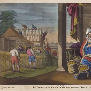 The parable of the rich fool (colour litho)