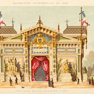 Pavilion of the City of Paris, Exposition Universelle 1889, Paris (chromolitho)