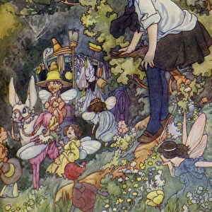 A Peep into the Land of Fairy Tales (colour litho)