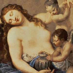 Penitent Mary Magdalene with putti
