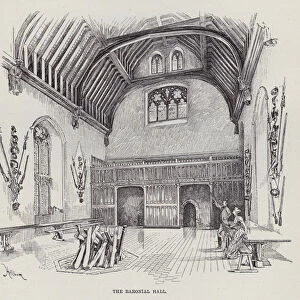 Penshurst Place, The Baronial Hall (litho)