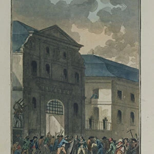 The Pillage of the Saint-Lazare Convent, 13th July 1789 (aquatint)