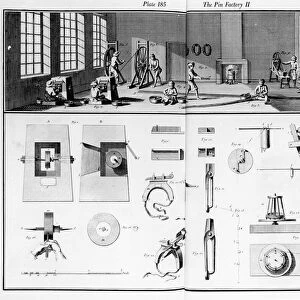 The Pin Factory, plate 2 from Volume IV of the Encyclopedia of Denis Diderot (1713-84