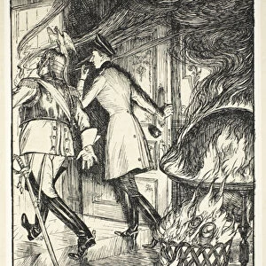 The Pipe Lighter (The Guarantee of Belgian Neutrality), illustration from The Kaiser