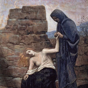 Pity, 1887 (pastel on paper)