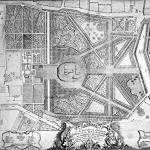 Plan of ye Royal Palace and Gardens of Kensington, 1736 (engraving)