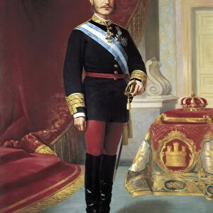 Portrait of Alfonso XII (1857-1885), 1880 (oil on canvas)
