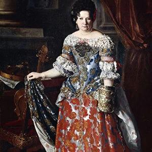 Portrait of Anna Joseph Monialis, (oil on canvas)