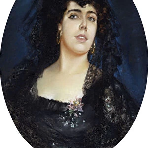 Portrait of Anne Pelterson-Norrie, 1889 (pastel)