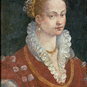 Portrait of Bianca Cappello (c. 1542-87) Wife of Francesco de Medici, Grand Duke of Tuscany, c