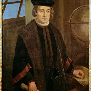 Portrait of Christopher Columbus (Christopher Columbus, Cristoforo Colombo, 1451-1506)