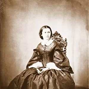 Portrait of Clara Schumann (1819 - 1896), wife of Robert Schumann