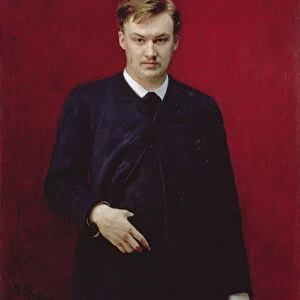 Portrait of the composer Alexander Konstantinovich Glazunov (1865-1936