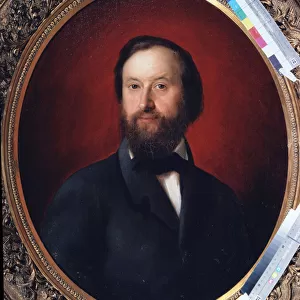 "Portrait du collectionneur et editeur russe Kozma Soldatenkov (1818-1901)"Peinture de Apolinari Gilyarievich Goravsky (1833-1900) 1857 State Tretyakov Gallery, Moscou