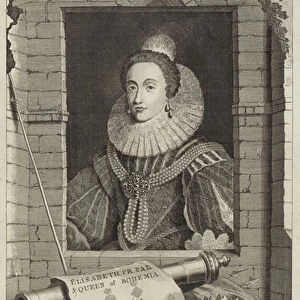Portrait of Elizabeth Stuart, Queen of Bohemia (engraving)