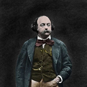 Portrait of English writer Gustave Flaubert (1821-1880)