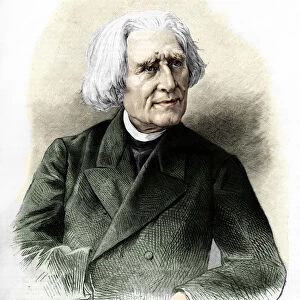 Portrait of Franz Liszt (1811-1886) Hungarian composer and pianist