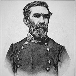 Portrait of General Braxton Bragg (1817-76) (litho)