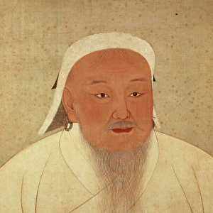 Portrait of Genghis Khan (c. 1162-1227), Mongol Khan, founder of the Imperial Dynasty