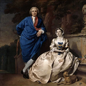 Portrait of George Michael Moser and his wife, Mary Guynier, c. 1742 (oil on canvas)