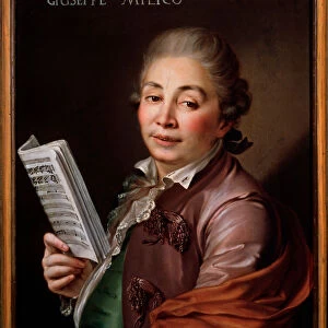Portrait of Giuseppe Millico, Italian castrato. 18th century (painting)
