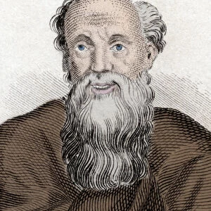 Portrait of the Greek philosopher Democrito (Democritus) (460-370 Av JC)