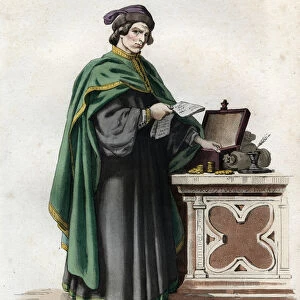 Portrait of Jacques Coeur (1395-1456), French merchant