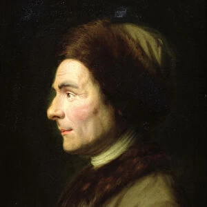 Portrait of Jean-Jacques Rousseau (1712-78) (oil on canvas)