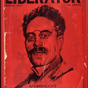 Portrait of Karl Liebknecht (1871-1919), a German revolutionary communist