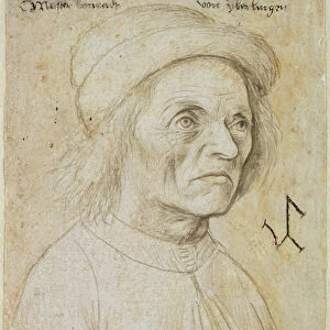 Portrait of Konrad Wurffel (silver pencil on paper)