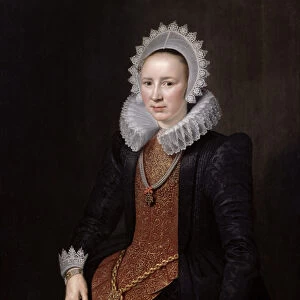 Portrait of a Lady aged 29, 1615 (oil on panel)
