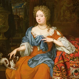 Portrait of a lady in a red dress, 1691