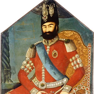 Portrait of Muhammad Shah, c. 1850 (oil on canvas)