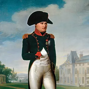 Portrait of Napoleon Bonaparte, dressed as a consul, in Malmaison. 1804 (Painting)