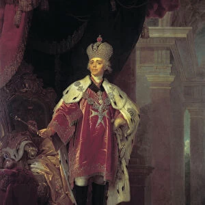 Portrait of Paul I, 1800 (oil on canvas)