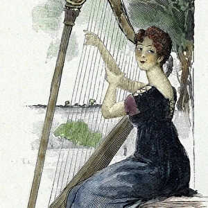 Portrait of Pauline Foures dit la Bellilote (1778-1869), 1897 (print)
