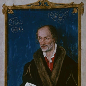 Portrait of Philipp Melanchthon (vellum)