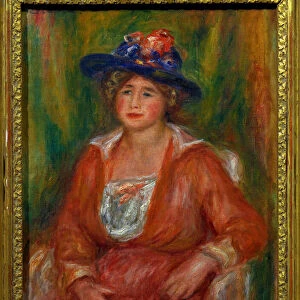 Portrait of Seated Woman Painting by Pierre Auguste Renoir (1841-1919) Dim 0, 35 x 0