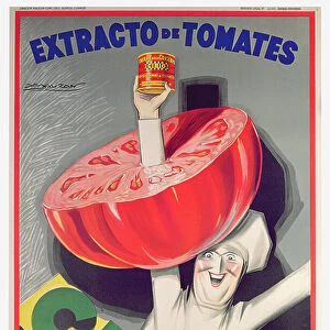 Poster advertising Cirio tinned tomatoes (colour litho)
