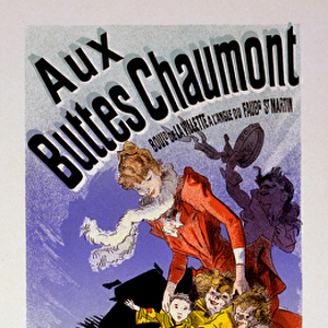 Poster for Aux Buttes Chaumont Toy Shop, c. 1899 (colour litho)