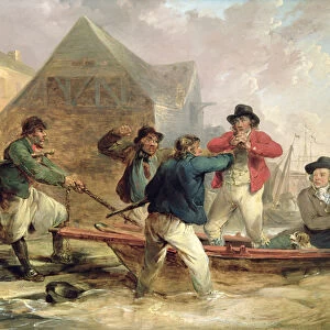 The Pressgang, 1790 (oil on panel)