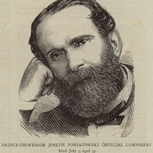 Prince-Professor Joseph Poniatowski, Musical Composer (engraving)