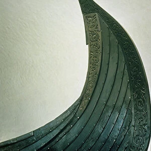 Detail of the prow of the Gokstad Viking longship (wood)