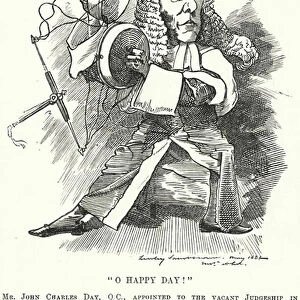Punch cartoon: John Charles Day, English lawyer and judge (engraving)